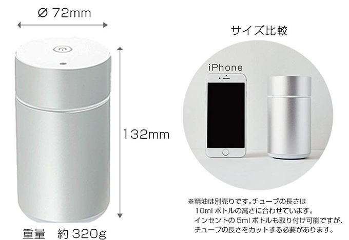 ミニアロマで癒される