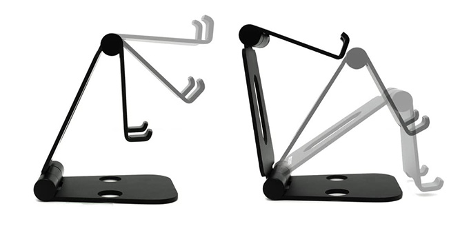 角度と高さ調整自由