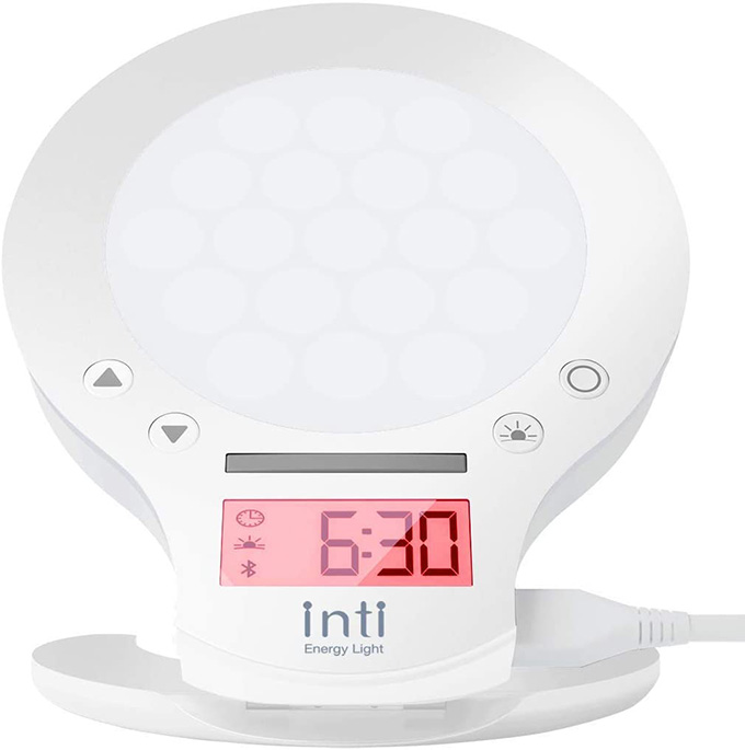 光で目覚める目覚まし時計